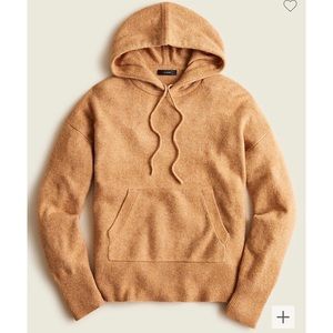 J. CREW HOODED SUPERSOFT YARN SWEATER